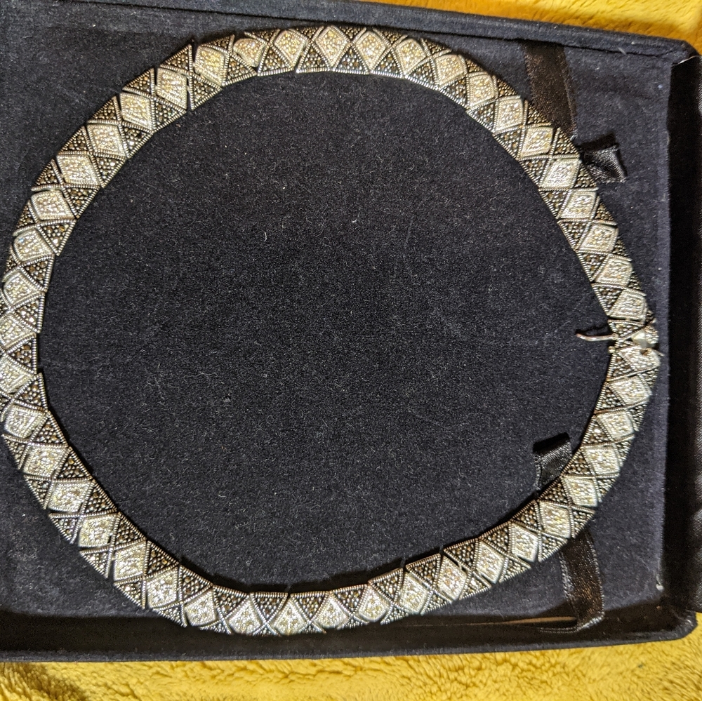 Black diamond necklace